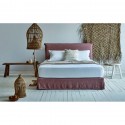 Υπέρδιπλο Κρεβάτι Miramare με Ανατομικό Στρώμα Assos 200x200  της Candia Επενδυμένα Κρεβάτια