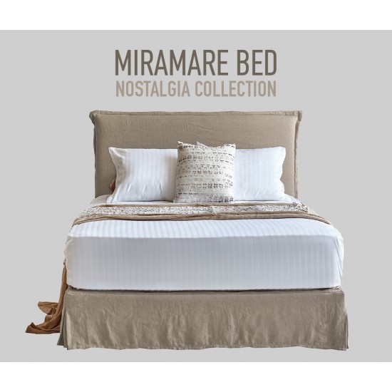 Μονό Κρεβάτι Miramare με Ανατομικό Στρώμα Assos 100x200  της Candia Επενδυμένα Κρεβάτια