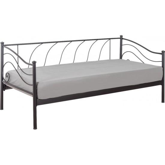 Μεταλλικός Καναπές-Κρεβάτι Λουίζα Με Τάβλες Για Στρώμα 90x200cm Μεταλλικά Κρεβάτια