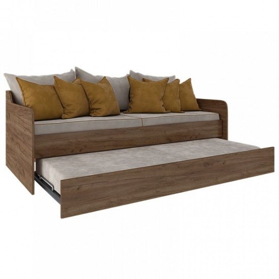 Καναπέδες Τριθέσιοι - Καναπές Κρεβάτι Wood Sofa 100x197x73cm Κρεβάτια