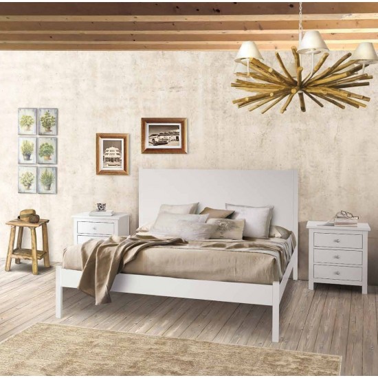 Κρεβάτι Bianco Λευκό για στρώμα 160x200 Ιταλικής Κατασκευής Κρεβάτια 