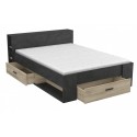Κρεβάτι Robin Ανθρακί 150x217x74.3cm Κρεβάτια