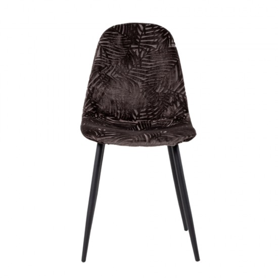 Καρέκλα Leaf Καφέ 43x56xH86,5cm Καρέκλες Τραπεζαρίας