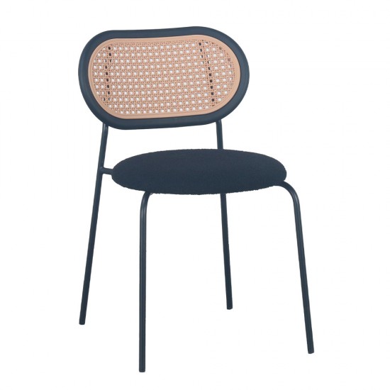 Καρέκλα Vintage Μάυρο 47x55xΗ76cm Καρέκλες Εξωτερικού Χώρου