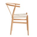 Καρέκλα Bone Φυσικό 57x53xH76cm Καρέκλες Εξωτερικού Χώρου