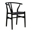 Καρέκλα Bone Μάυρο 57x53xH76cm Καρέκλες Εξωτερικού Χώρου