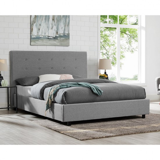 Κρεβάτι Biz (Για Στρώμα 120x200cm) Γκρί 212x130xH118cm Κρεβάτια 
