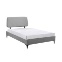 Κρεβάτι Trend Γκρί Ανοιχτό για Στρώμα 120x200cm  202x122xH102cm Επενδυμένα Κρεβάτια
