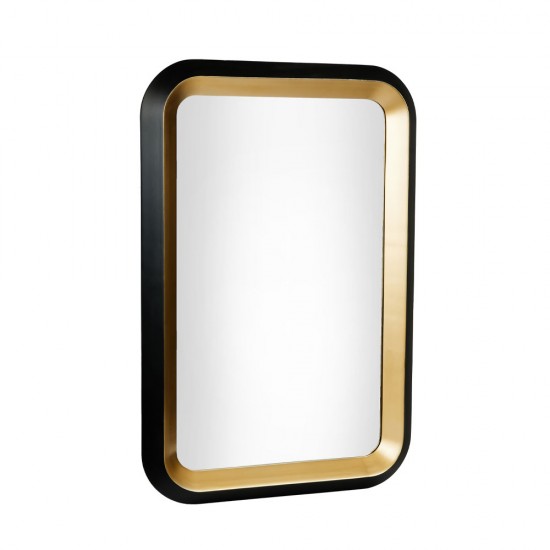 Καθρέπτης Contrasto Μάυρο Χρυσό 71xH107cm Καθρέπτες