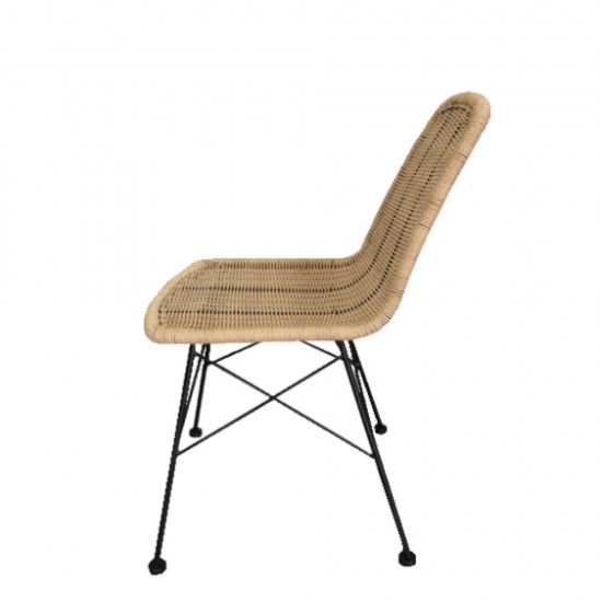 Καρέκλα Denmark Φυσικό  44x57xH81cm Καρέκλες Τραπεζαρίας