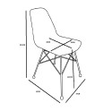Καρέκλα Denmark Φυσικό  44x57xH81cm Καρέκλες Τραπεζαρίας