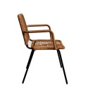 Καρέκλα Catridge/P Φυσικό Σκούρο 56x59xH80cm Καρέκλες Εξωτερικού Χώρου