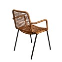 Καρέκλα Catridge/P Φυσικό Σκούρο 56x59xH80cm Καρέκλες Εξωτερικού Χώρου