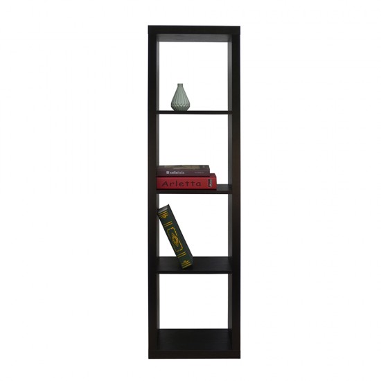 Βιβλιοθήκη Kivos 41,6 Μαύρο 41,6x29.5x147.5cm Βιβλιοθήκες
