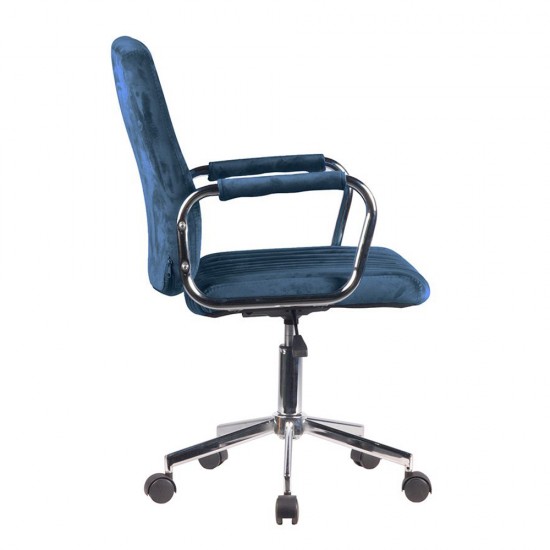 Καρέκλα Γραφείου Glam Water Blue 52x64xH93/103cm Καρέκλες Γραφείου