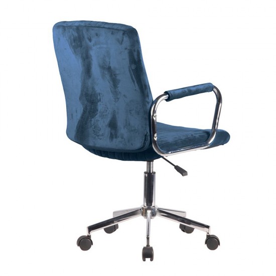 Καρέκλα Γραφείου Glam Water Blue 52x64xH93/103cm Καρέκλες Γραφείου