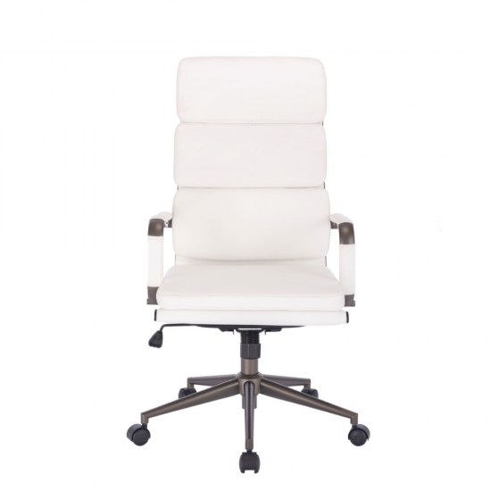 Καρέκλα Γραφείου Line Λευκό Gun  55,5x63,5xH109/117cm Καρέκλες Γραφείου