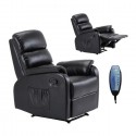 Πολυθρόνα Massage Comfort Relax Pu Μαύρο 74x90x98cm Πολυθρόνες