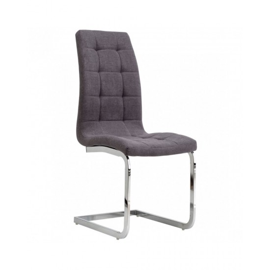 Καρέκλα Semina Υφασμα Γκρί 42×43×101cm Καρέκλες