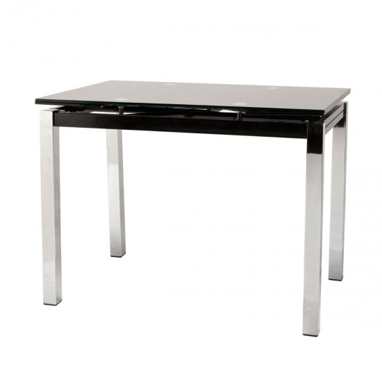 Τραπέζι Glamour 100 Μάυρο 100×65×75cm Τραπέζια 