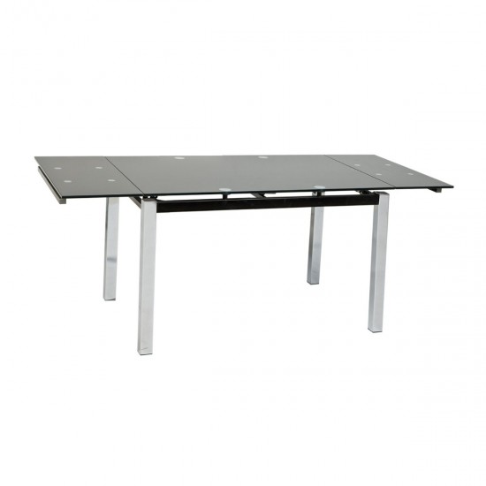 Τραπέζι Glamour Μαύρο 110×74×75cm Τραπέζια 