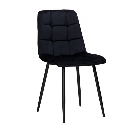Καρέκλα Loris Μαύρο 46x54.5x89 Καρέκλες