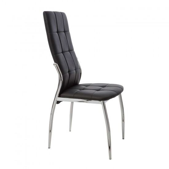Καρέκλα Silvy Μάυρο 44×42×99cm Καρέκλες