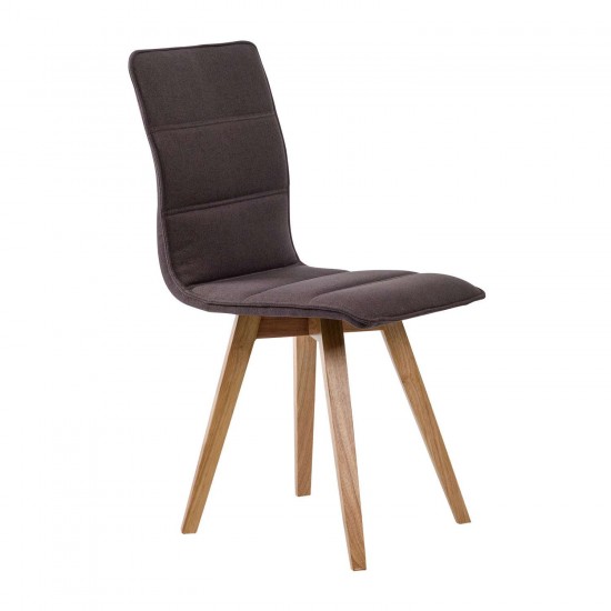 Καρέκλα Mariza Σκούρο Γκρί 43×54×88cm Καρέκλες Τραπεζαρίας