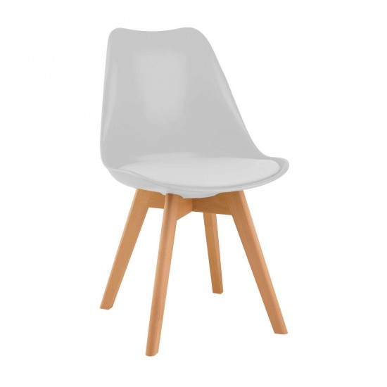 Καρέκλα Demy Λευκό 49×54×83cm Καρέκλες