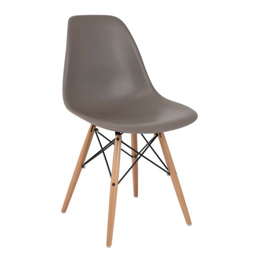 Καρέκλα Anita-Wood Γκρί  46×55×81cm Καρέκλες