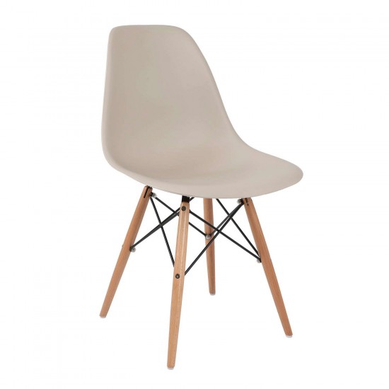 Καρέκλα Anita-Wood Μόκα 46×55×81cm Καρέκλες