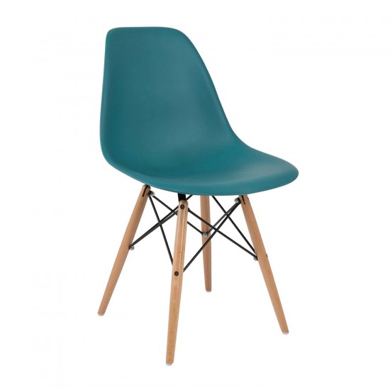 Καρέκλα Anita-Wood Petrol 46×55×81cm Καρέκλες