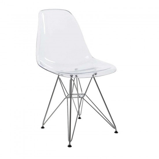 Καρέκλα Anita Διάφανο  46×55×81cm Καρέκλες Τραπεζαρίας