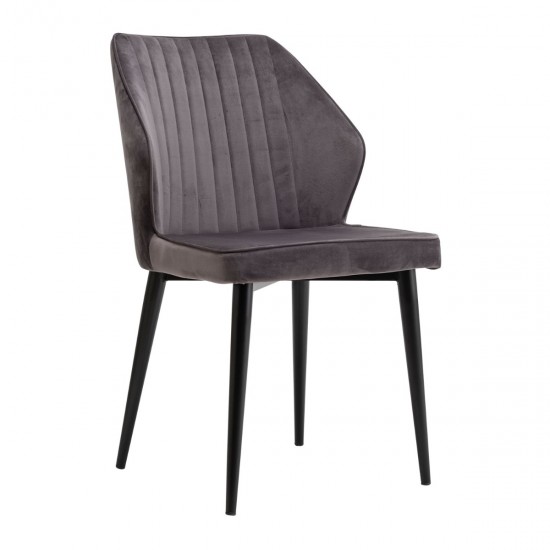 Καρέκλα Rihanna Γκρί 49×61×84cm Καρέκλες