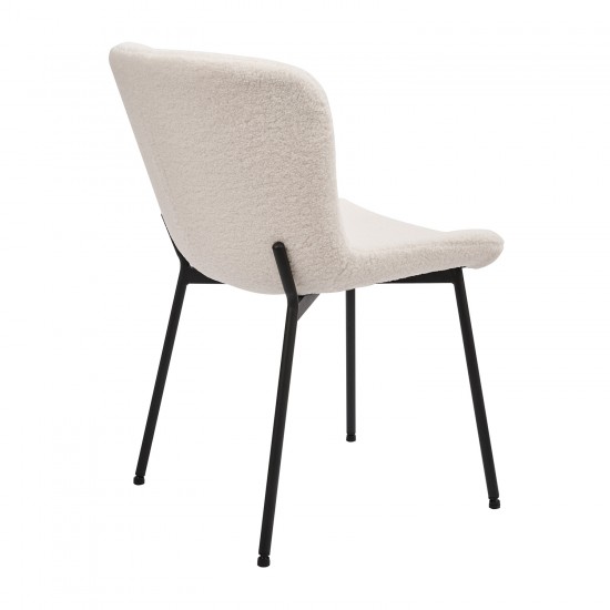 Καρέκλα Melina Λευκό 48x59x80cm Καρέκλες Τραπεζαρίας