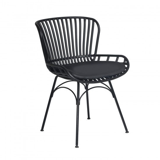 Καρέκλα Mayorka Μαύρο 57×53×81cm Καρέκλες